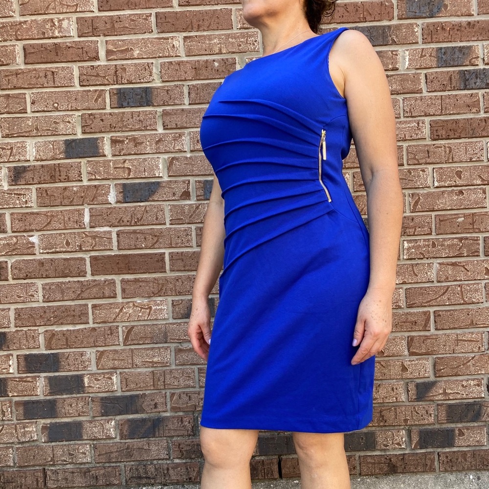 Blue cocktail dress